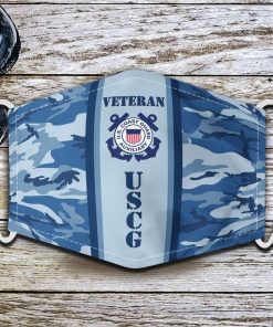 Veteran United States Coast Guard Face Mask with PM2.5 Filter