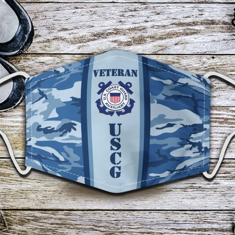 Veteran United States Coast Guard Face Mask with PM2.5 Filter