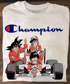 Akira Toriyama and Ayrton Senna Goku Champion T Shirt