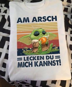 Baby Yoda Am Arsch Lecken Du Mich Kannst T Shirt