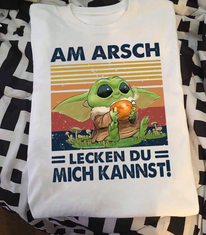 Baby Yoda Am Arsch Lecken Du Mich Kannst T Shirt