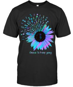 Choose To Keep Going Sunflower T Shirt