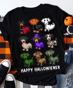 Dachshund Happy Halloween T Shirt