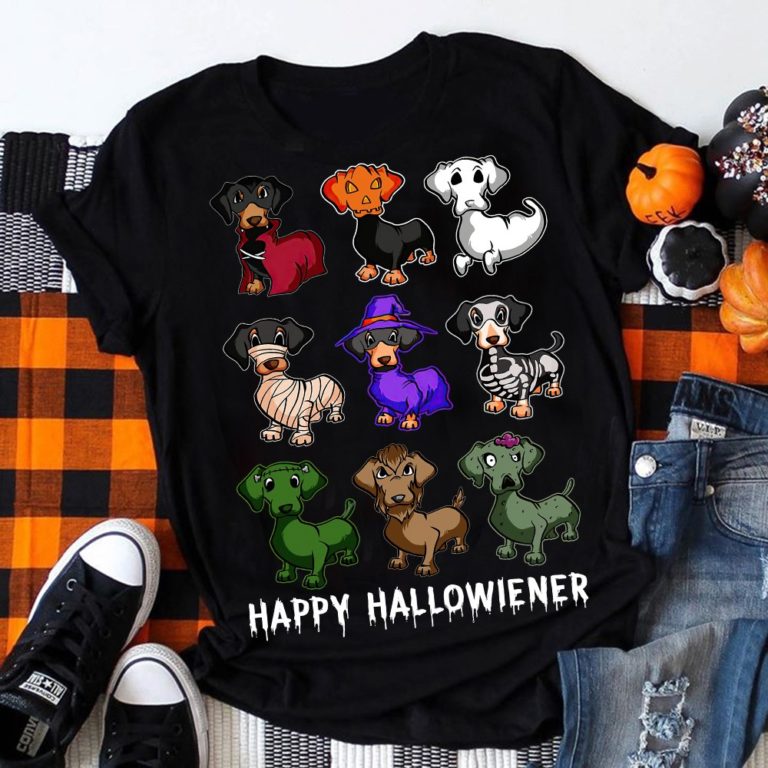 Dachshund Happy Halloween T Shirt