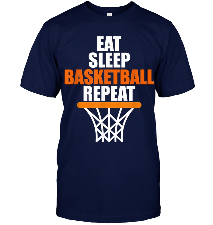 Eat Sleep Basketball Repeat T Shirt - RobinPlaceFabrics