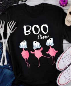 Flamingos Boo Crew T Shirt