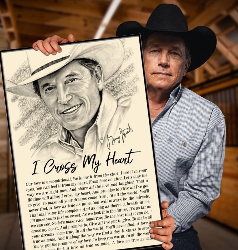 George Strait – I Cross My Heart (Lyrics) Poster & Canvas