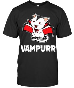 Halloween Cat Vampurr T Shirt
