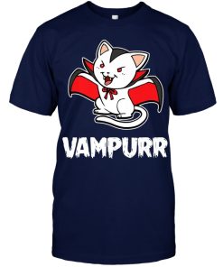 Halloween Cat Vampurr T Shirt