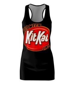 Halloween Kit Kat Candy Racerback Dress Halloween Kit Kat Candy Racerback Dress