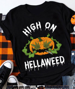 High On Hella Weed Halloween T Shirt