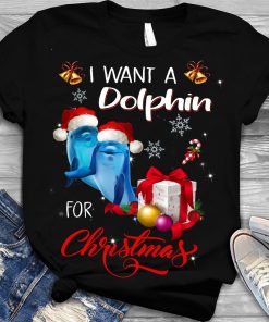 I Want A Dolphin For Christmas T Shirt