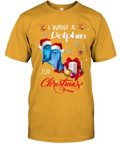 I Want A Dolphin For Christmas T Shirt I Want A Dolphin For Christmas T Shirt