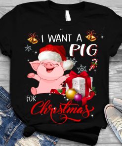 I Want A Pig For Christmas T Shirt