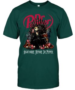 Jack Skellington Nightmare Before Dr Pepper  T Shirt