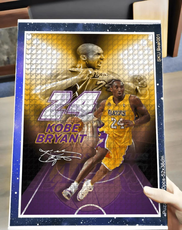 Kobe Bryant #24 Signature Jigsaw Puzzle