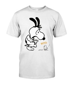 Scared Snoopy And Boo Woodstock T Shirt Scared Snoopy And Boo Woodstock T Shirt