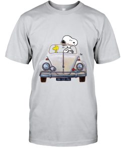 Snoopy And Woodstock Driving Volkswagen Beetle T Shirt Snoopy And Woodstock Driving Volkswagen Beetle T Shirt