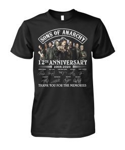Sons Of Anarchy 12th Anniversary 2008 2020 Signature T Shirt Sons Of Anarchy 12th Anniversary 2008 2020 Signature T Shirt