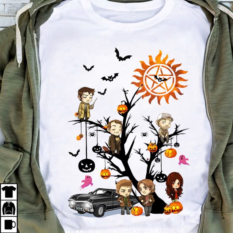 Supernatural Happy Halloween Tree T Shirt