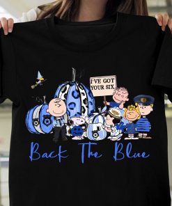 The Peanuts Chracters Great Pumpkin Back The Blue T Shirt