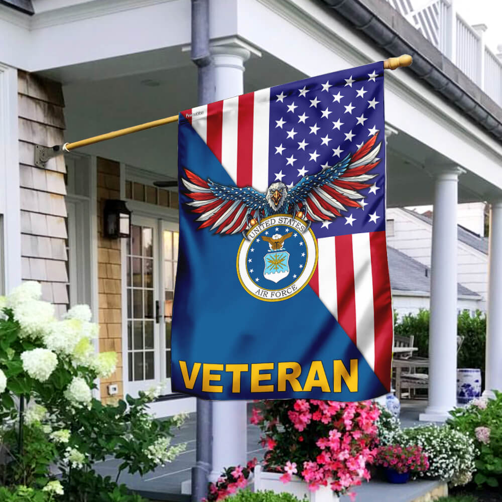 United States Air Force American Veteran Garden Flag - House Flag ...