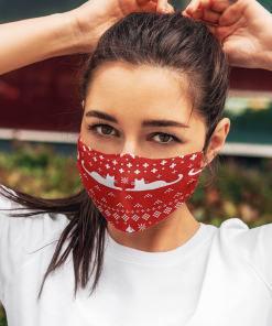 Cat Lovers Ugly Christmas Face Mask with PM2.5 Filter Cat Lovers Ugly Christmas Face Mask with PM2.5 Filter