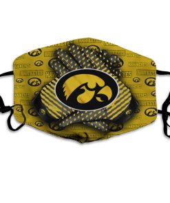 Iowa Hawkeyes Football Face Mask with PM2.5 Filter