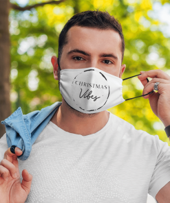 Christmas Vibes Face Mask with PM2.5 Filter