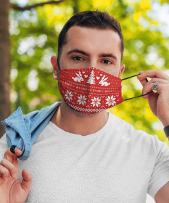 Bunny Rabbits Dog Ugly Christmas Face Mask with PM2.5 Filter Bunny Rabbits Dog Ugly Christmas Face Mask with PM2.5 Filter