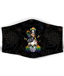 Sugar Skull Girl Face Mask + PM2.5 Filter Sugar Skull Girl Face Mask + PM2.5 Filter