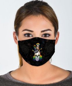 Sugar Skull Girl Face Mask