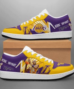 Los Angeles Lakers Kobe Bryant Jordan 1 Low Sneaker Los Angeles Lakers Kobe Bryant Jordan 1 Low Sneaker