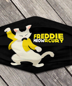 Freddie Mercury Freddie Meowrcury Face Mask + PM2.5 Filter