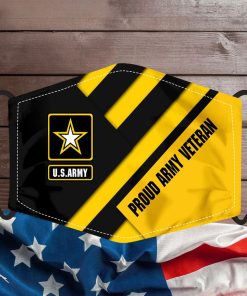 Proud Army Veteran Face Mask with PM2.5 Filter Proud Army Veteran Face Mask with PM2.5 Filter