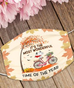 Snoopy Autumn It The Most Wonderful Time Of The Year Face Mask with PM2.5 Filter Snoopy Autumn It The Most Wonderful Time Of The Year Face Mask with PM2.5 Filter