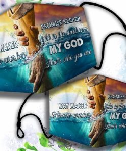 Way Maker, Miracle Worker, Promise Keeper Jesus Face Mask with PM2.5 Filter Way Maker, Miracle Worker, Promise Keeper Jesus Face Mask with PM2.5 Filter