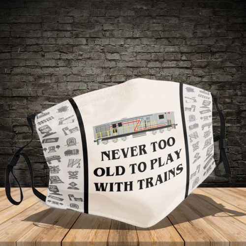 Never Too Old To Play With Trains Face Mask with PM2.5 Filter RobinPlaceFabrics Reviews on