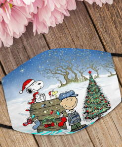 Snoopy And Charlie Brown Christmas Face Mask with PM2.5 Filter