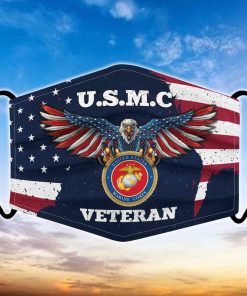 Bald Eagle Marine Corps Veteran Face Mask with PM2.5 Filter Bald Eagle Marine Corps Veteran Face Mask with PM2.5 Filter