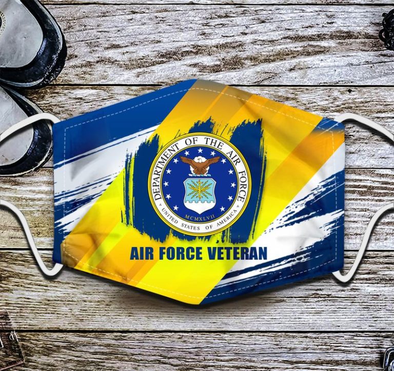 Air Force Veteran Face Mask with PM2.5 Filter