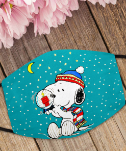 Snoopy Christmas Face Mask with PM2.5 Filter