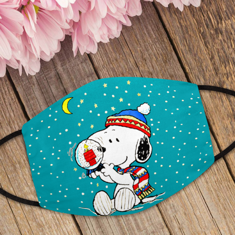 Snoopy Christmas Face Mask with PM2.5 Filter