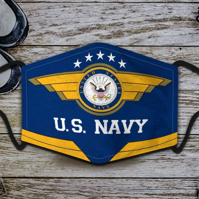 US Navy Full printed Face Mask + PM2.5 Filter