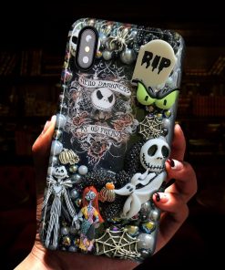 The Nightmare Before Christmas Jack and Sally Glass Luminous Phone Case The Nightmare Before Christmas Jack and Sally Glass Luminous Phone Case