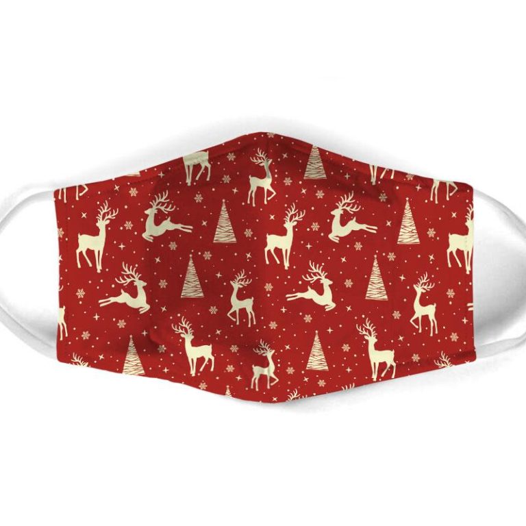 Deer Christmas Face Mask + PM2.5 Filter