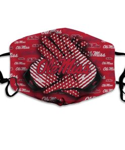 Ole Miss Rebels Football Face Mask with PM2.5 Filter