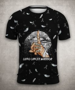 Lung Cancer Awareness She Believed She Could So She Did All Over Print Hoodie, T Shirt