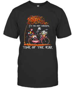 Jack Skellington Sally And Zero Riding Bicycle It’s The Most Wonderful Time Of The Year Shirt Jack Skellington Sally And Zero Riding Bicycle It’s The Most Wonderful Time Of The Year Shirt