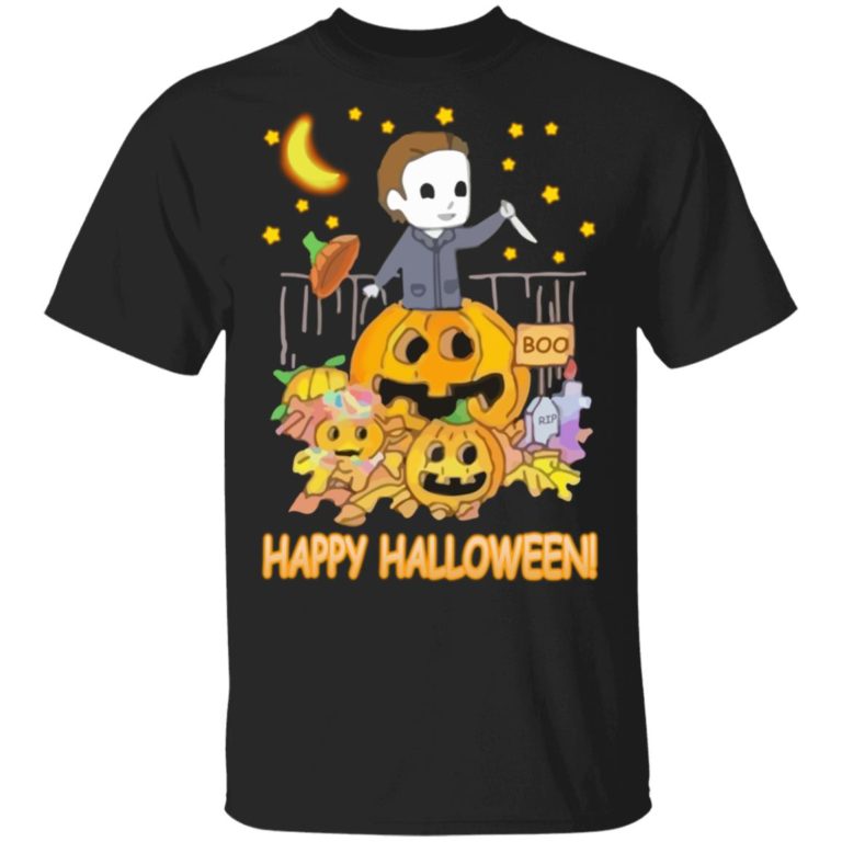 Michael Myers Chibi Boo Rip Happy Halloween